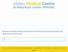 Tablet Screenshot of abbeymc.co.uk